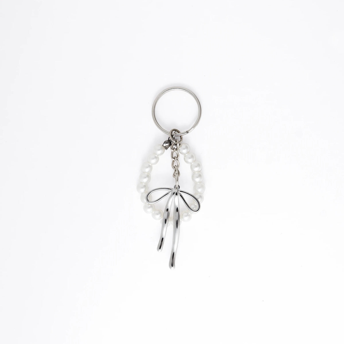 Keychain with a bow design on a white background