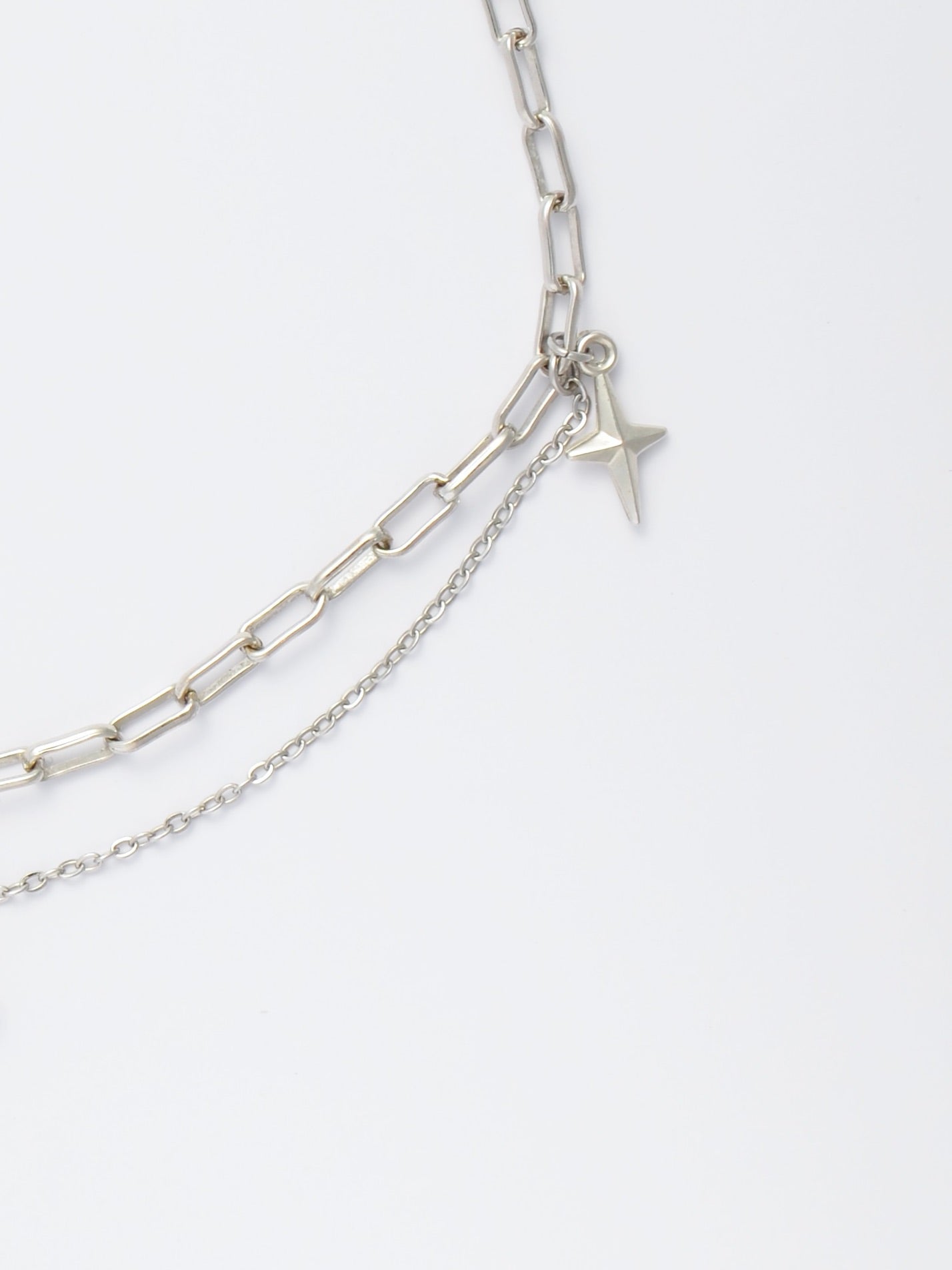 Layered Paperclip Chain Choker – Teddy Bear Nostalgia
