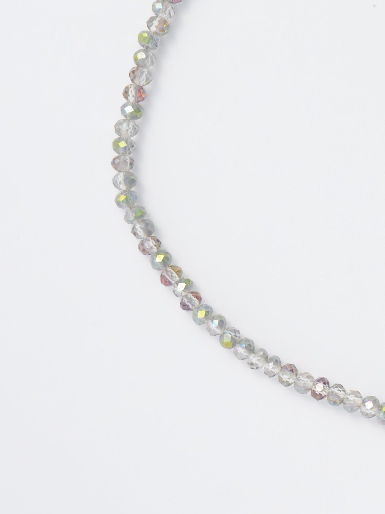 Half Beaded Half Chain Choker – Moon Pendant Necklace