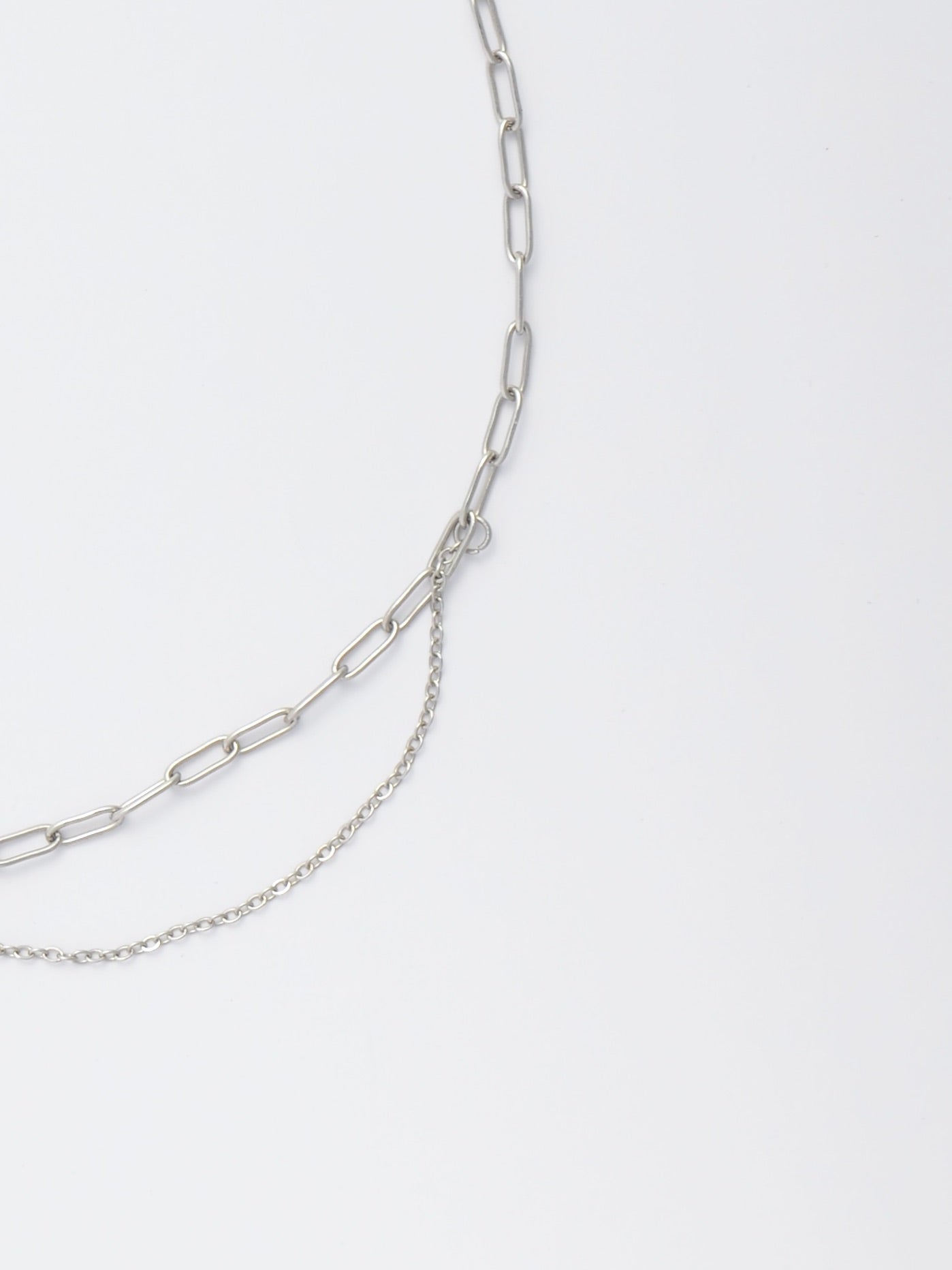 Half Beaded Half Chain Choker – Moon Pendant Necklace
