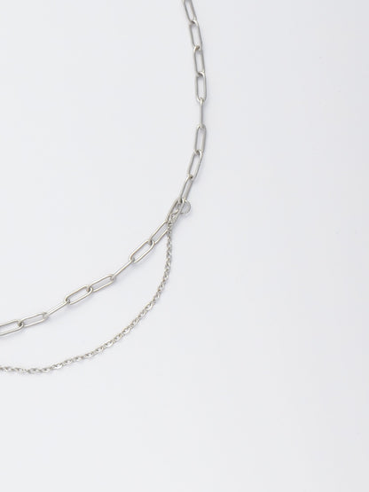 Half Beaded Half Chain Choker – Moon Pendant Necklace