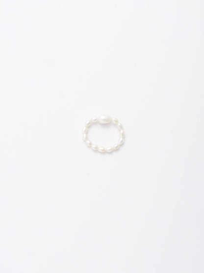 Dainty Pearl Ring - Soft Loop