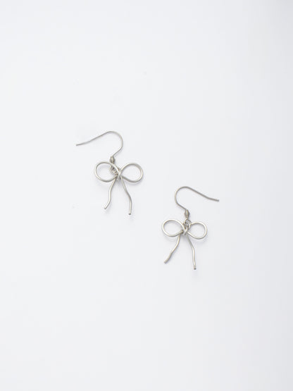Ribbon Bow Drop Earrings
