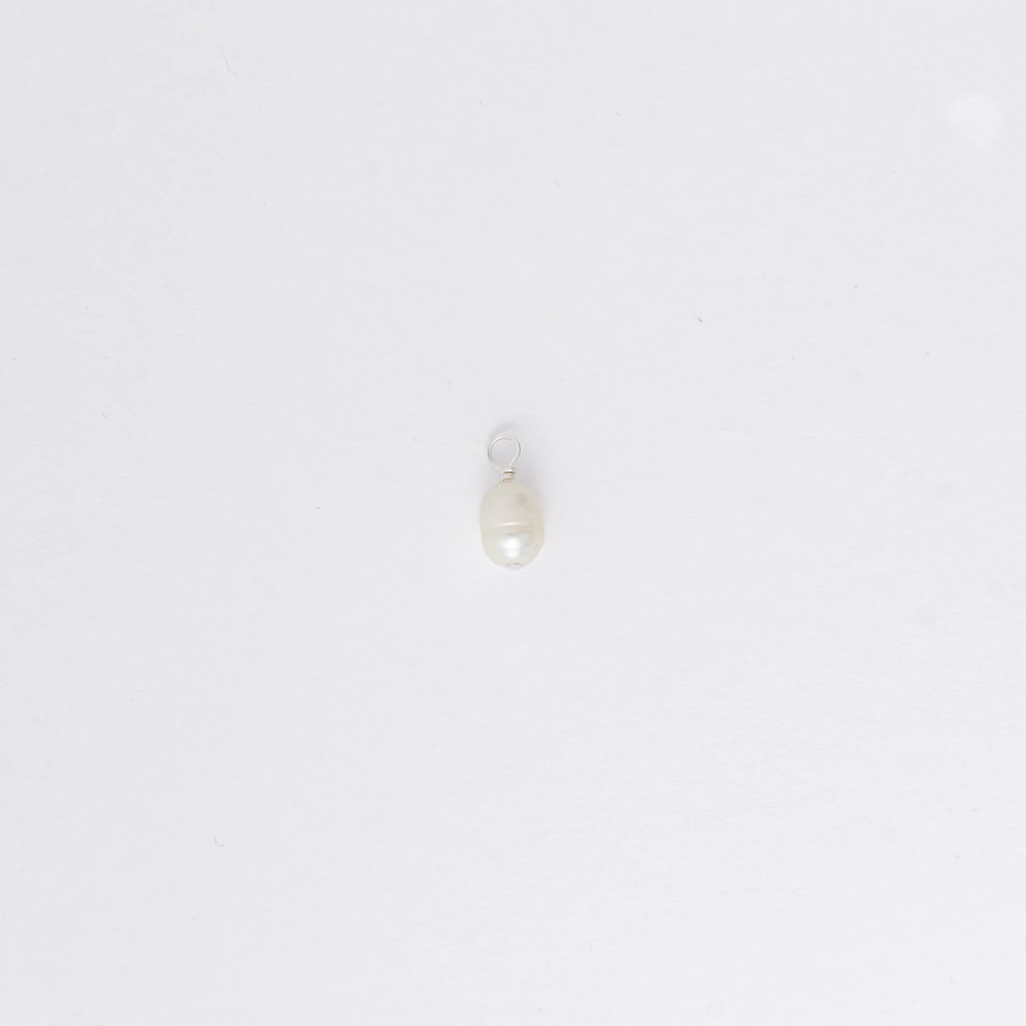 Pearl pendant on a white background
