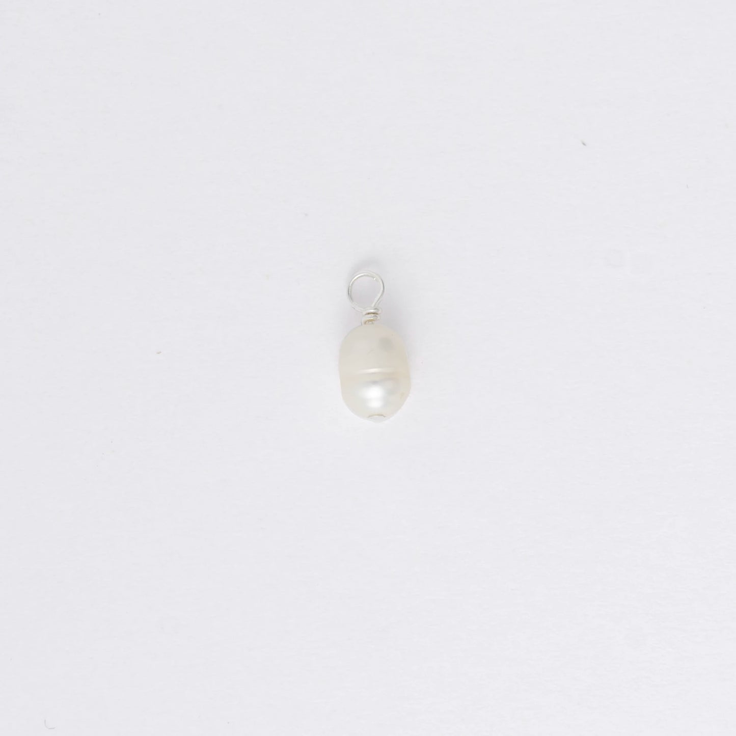 Pearl pendant on a white background
