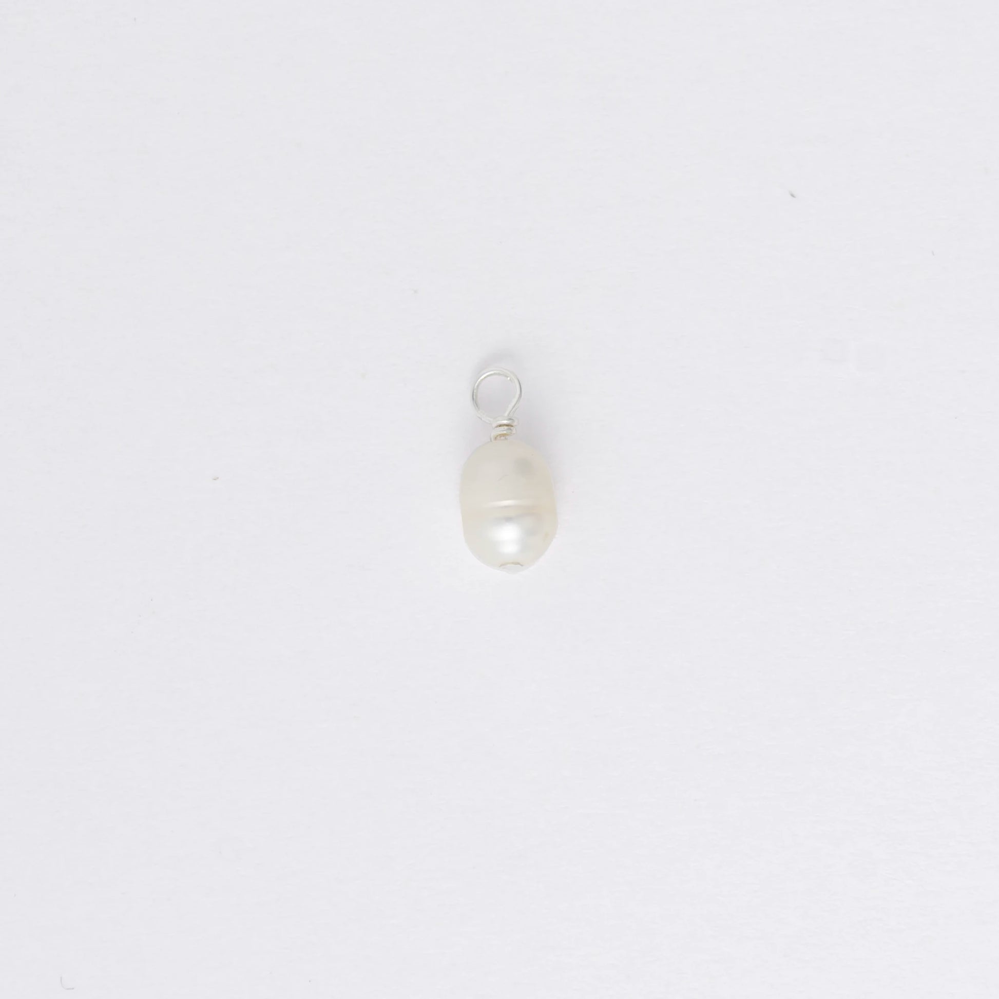Pearl pendant on a white background