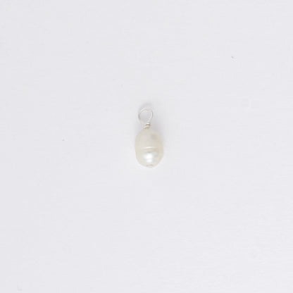 Pearl pendant on a white background