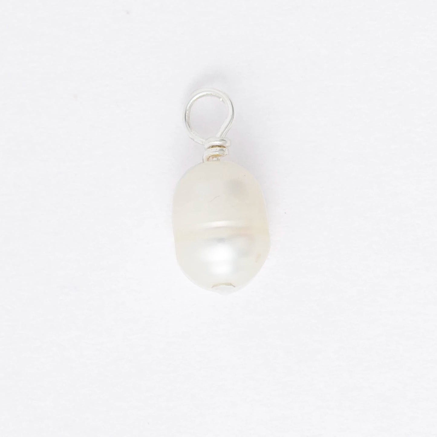 Pearl pendant on a white background