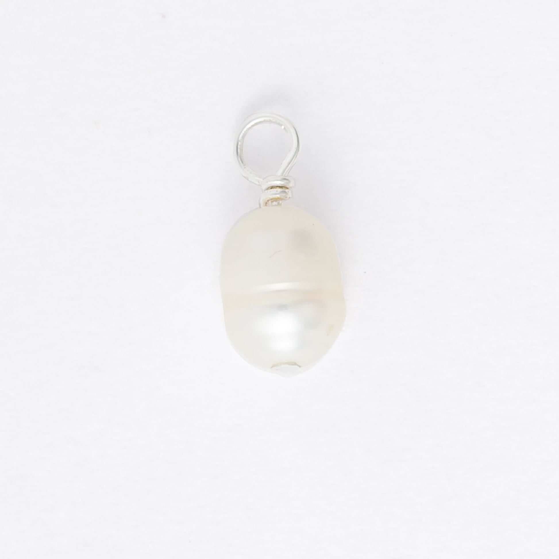 Pearl pendant on a white background