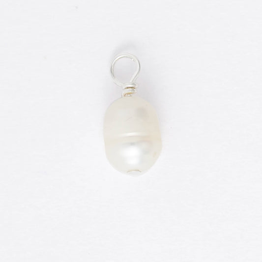 Pearl pendant on a white background