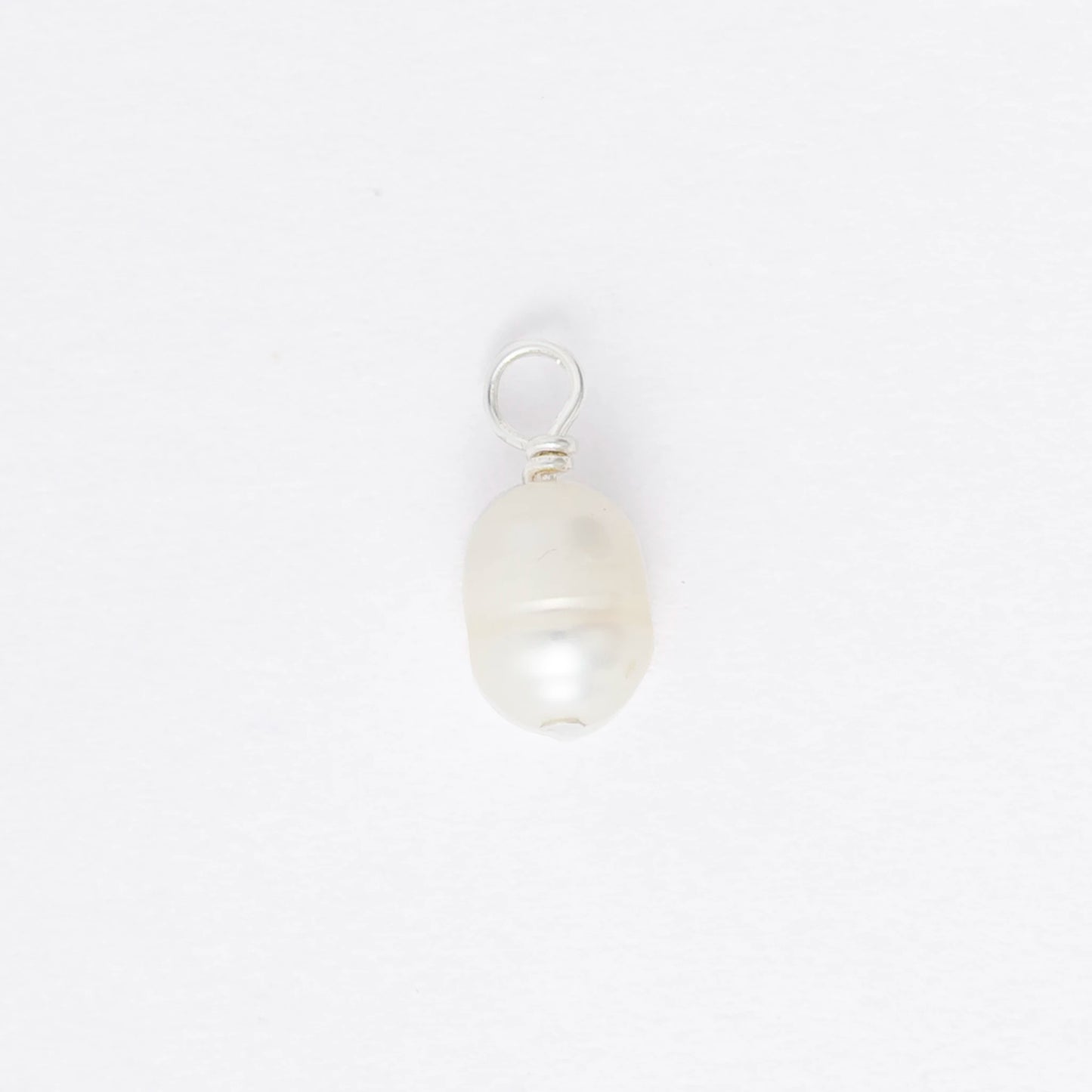 Pearl pendant on a white background