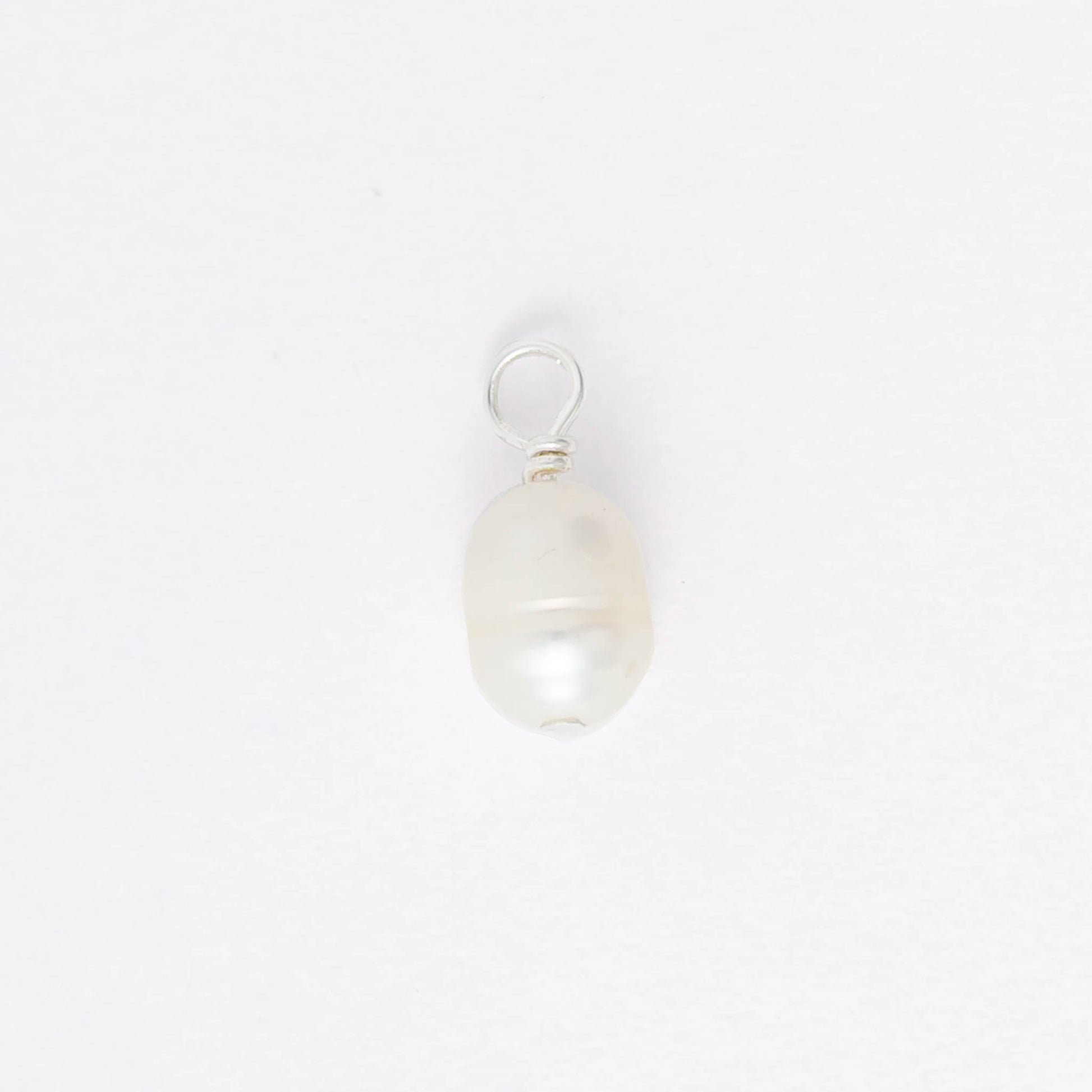 Pearl pendant on a white background