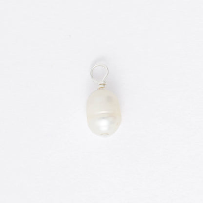 Pearl pendant on a white background
