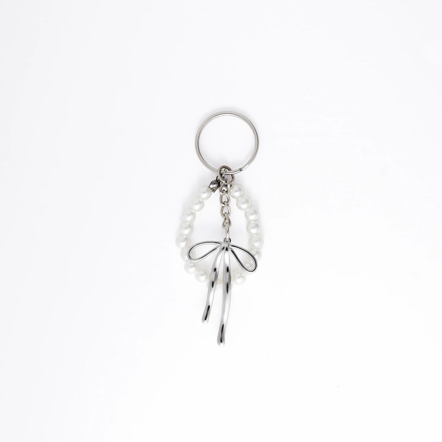 Keychain with a bow design on a white background