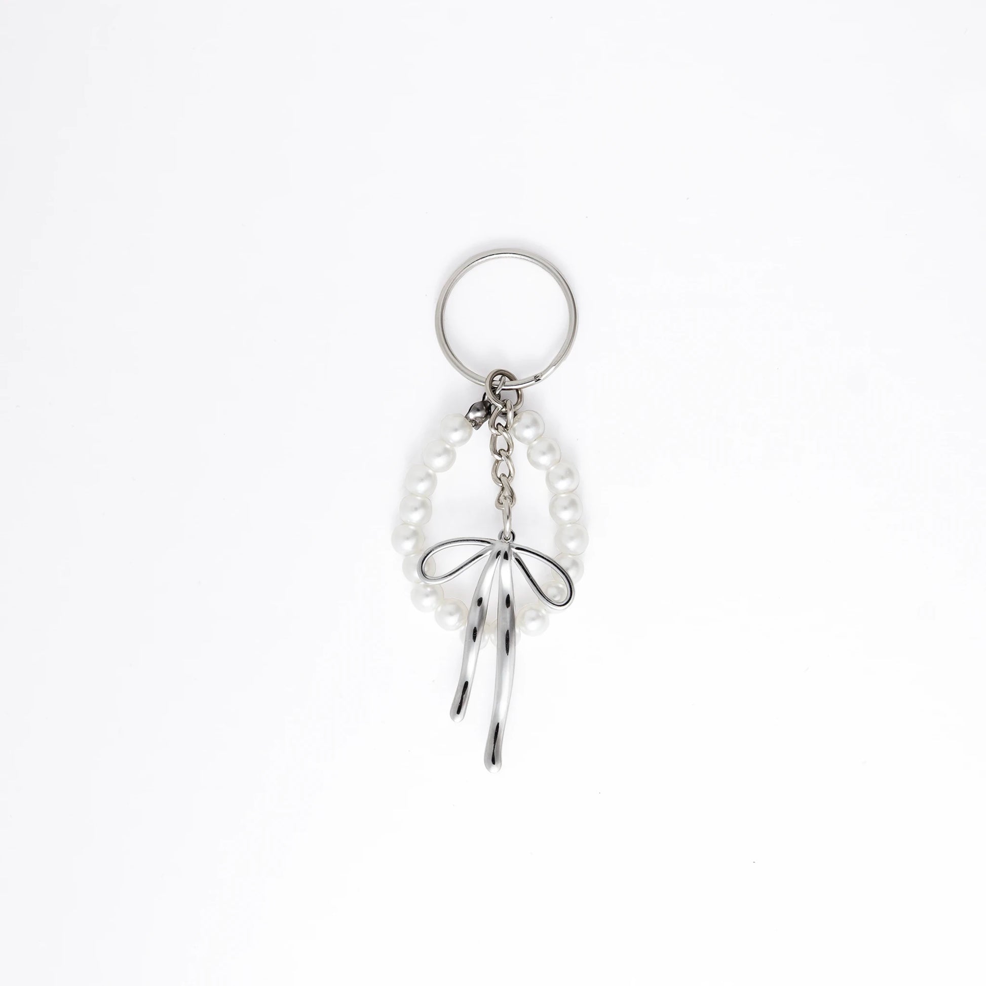 Keychain with a bow design on a white background
